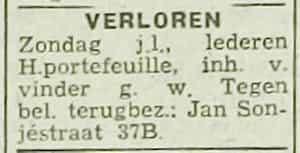 Artikel 'Verloren' uit  van  dec 
