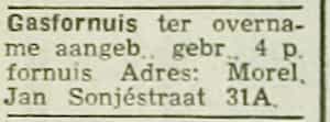 Artikel 'Gasfornuis' uit Algemeen Dagblad van 1 mei 1970
