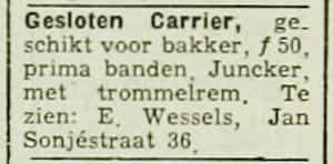Artikel 'Gesloten Carrier,' uit Algemeen Dagblad van 1 mei 1970
