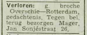 Artikel 'Verloren:' uit  van  dec 
