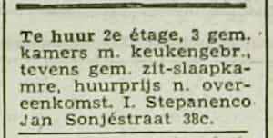 Artikel 'Te huur' uit Rotterdamsch nieuwsblad van 2 mei 1904
