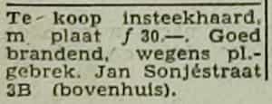Artikel 'Te koop' uit Algemeen Dagblad van 1 mei 1970
