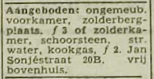 Artikel 'Aangeboden:' uit Rotterdamsch nieuwsblad van 2 mei 1904

