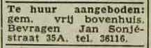 Artikel 'Te huur aangeboden:' uit Rotterdamsch nieuwsblad van 2 mei 1904
