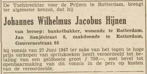 Artikel 'Johannes Wilhelmus Jacobus Hijnen' uit  van  dec 
