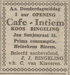 Artikel 'Cafe — Intiem' uit  van  dec 
