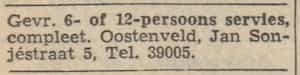 Artikel '6- of 12-persoons servies,' uit Algemeen Dagblad van 1 mei 1970
