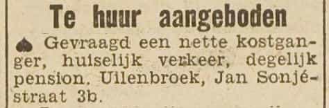 Artikel 'Te huur aangeboden' uit Rotterdamsch nieuwsblad van 2 mei 1904
