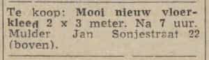 Artikel 'Mooi nieuw vloerkleed' uit Algemeen Dagblad van 1 mei 1970
