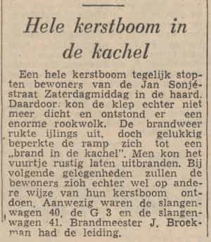 Artikel 'Hele kerstboom in de kachel' uit  van  dec 
