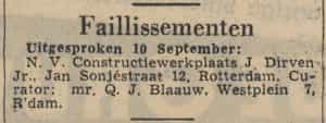 Artikel 'Faillissementen' uit  van  dec 
