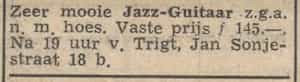 Artikel 'Jazz-Guitaar' uit Algemeen Dagblad van 1 mei 1970

