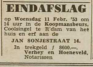 Artikel 'Eindafslag' uit Rotterdamsch nieuwsblad van 2 mei 1904
