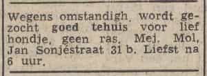 Artikel 'goed tehuis' uit  van  dec 

