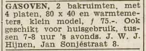 Artikel 'Gasoven,' uit Algemeen Dagblad van 1 mei 1970
