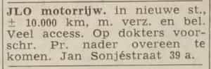 Artikel 'JLO motorrijw.' uit Algemeen Dagblad van 1 mei 1970
