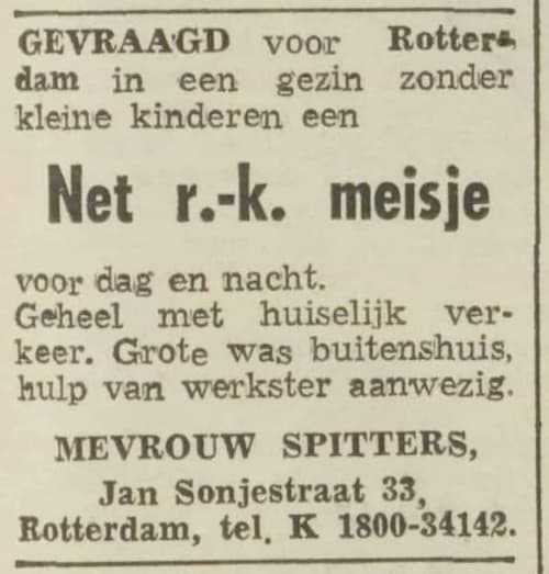 Artikel 'Net rooms-katholiek meisje' uit Algemeen Dagblad van 8 apr 1982
