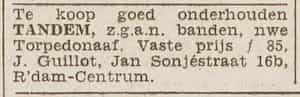 Artikel 'tandem,' uit Algemeen Dagblad van 1 mei 1970
