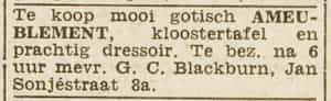Artikel 'ameublement,' uit Algemeen Dagblad van 1 mei 1970
