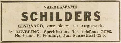Artikel 'schilders' uit  van  dec 
