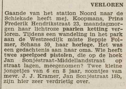 Artikel 'Verloren' uit  van  dec 
