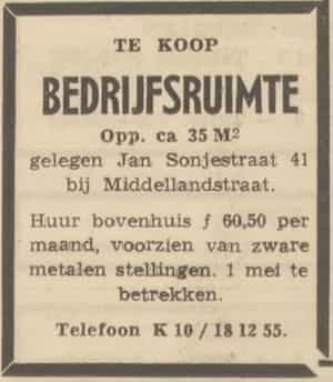 Artikel 'bedrijfsruimte' uit  van  dec 
