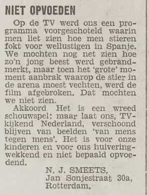 Artikel 'Niet opvoeden' uit Het Rotterdamsch parool van 6 feb 1964
