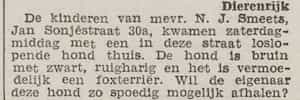 Artikel 'Dierenrijk' uit Het Rotterdamsch parool van 6 feb 1964
