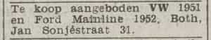 Artikel 'VolksWagen' uit Algemeen Dagblad van 1 mei 1970

