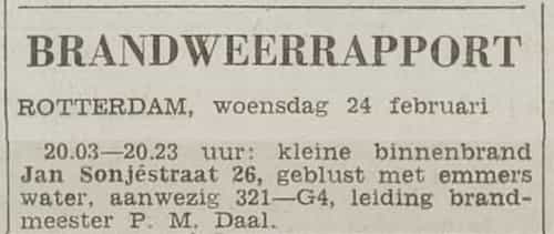 Artikel 'Brandweerrapport' uit  van  dec 
