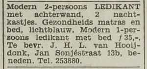 Artikel 'ledikant' uit Algemeen Dagblad van 1 mei 1970
