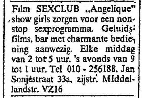 Artikel 'sexclub' uit Algemeen Dagblad van 8 apr 1982

