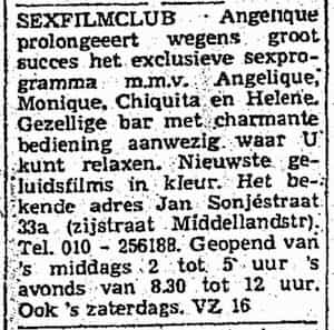 Artikel 'Sexfilmclub' uit Algemeen Dagblad van 8 apr 1982

