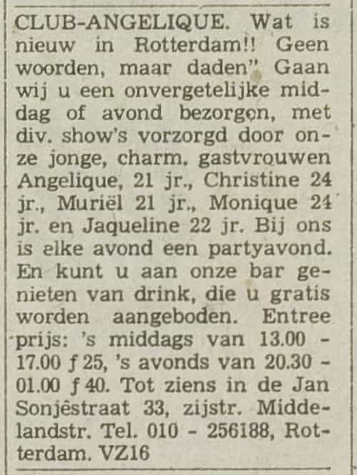 Artikel 'Club-Angelique.' uit Algemeen Dagblad van 8 apr 1982
