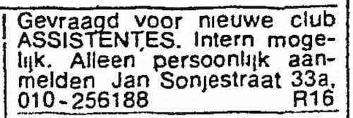 Artikel 'assistentes.' uit Algemeen Dagblad van 8 apr 1982
