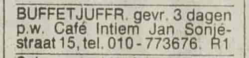 Artikel 'Buffetjuffr.' uit  van  dec 
