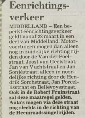Artikel 'Eenrichtingsverkeer' uit  van  dec 
