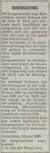 Artikel 'Kennisgeving' uit  van  dec 
