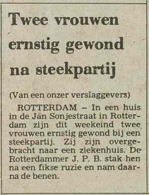 Artikel 'Twee vrouwen ernstig gewond na steekpartij' uit  van  dec 
