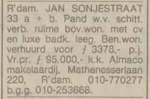 Artikel 'Pand' uit Rotterdamsch nieuwsblad van 2 mei 1904
