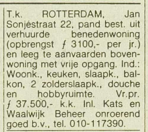 Artikel 'Rotterdam,' uit Rotterdamsch nieuwsblad van 2 mei 1904

