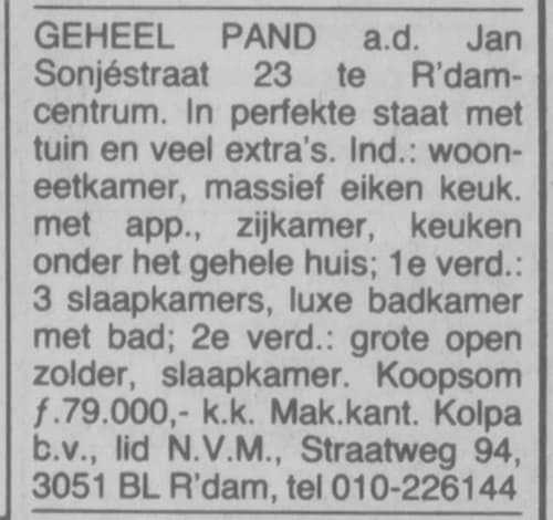 Artikel 'Geheel pand' uit Rotterdamsch nieuwsblad van 2 mei 1904
