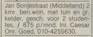 Artikel '2 studentes,' uit Rotterdamsch nieuwsblad van 2 mei 1904
