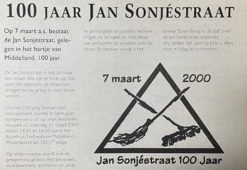 Artikel '100 jaar Jan Sonjéstraat' uit  van  dec 
