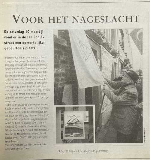 Artikel 'Voor het nageslacht' uit  van  dec 
