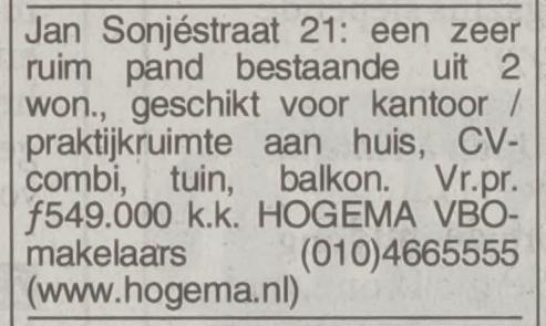 Artikel 'Jan Sonjéstraat 21:' uit Het Vrije Volk van 9 feb 1949
