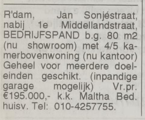 Artikel 'Bedrijfspand' uit Algemeen Dagblad van 1 mrt 1994
