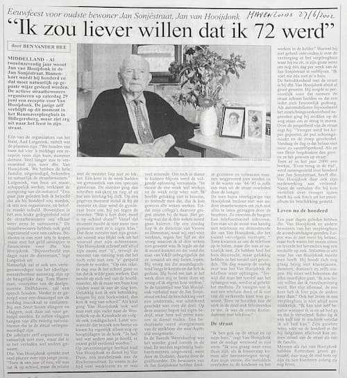 Artikel '„Ik zou liever willen dat ik 72 werd”' uit  van  dec 
