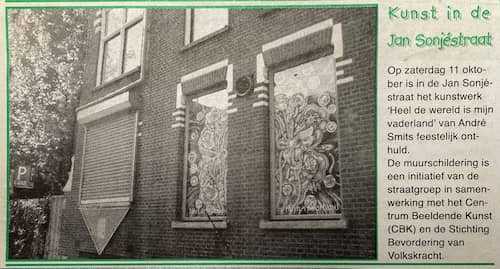 Artikel 'Kunst in de Jan Sonjéstraat' uit  van  dec 
