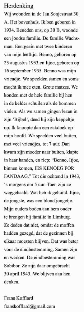 Artikel 'Herdenking' uit Het Rotterdamsch parool van 6 feb 1964
